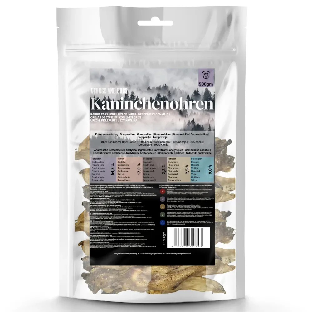 George & Bobs Kaninchenohren - 500 g