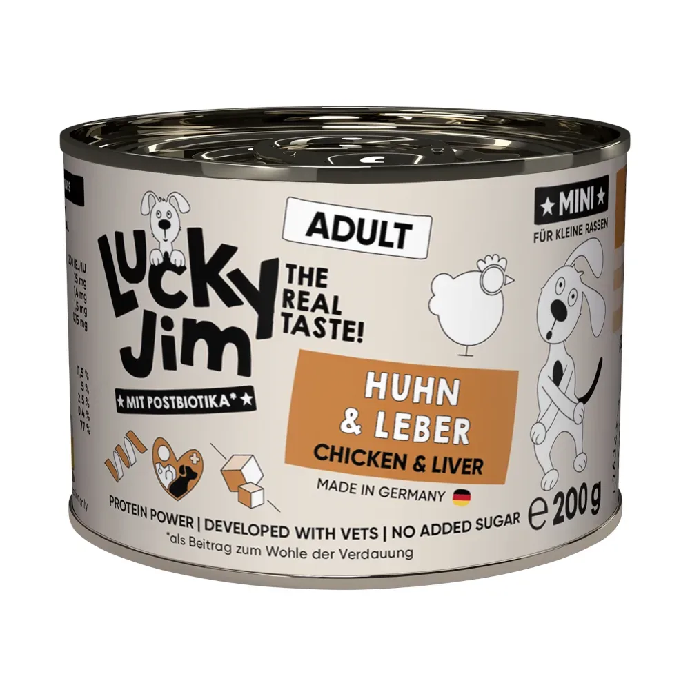 Sparpaket Lucky Jim MINI Adult 24 x 200 g - Rind & Lamm
