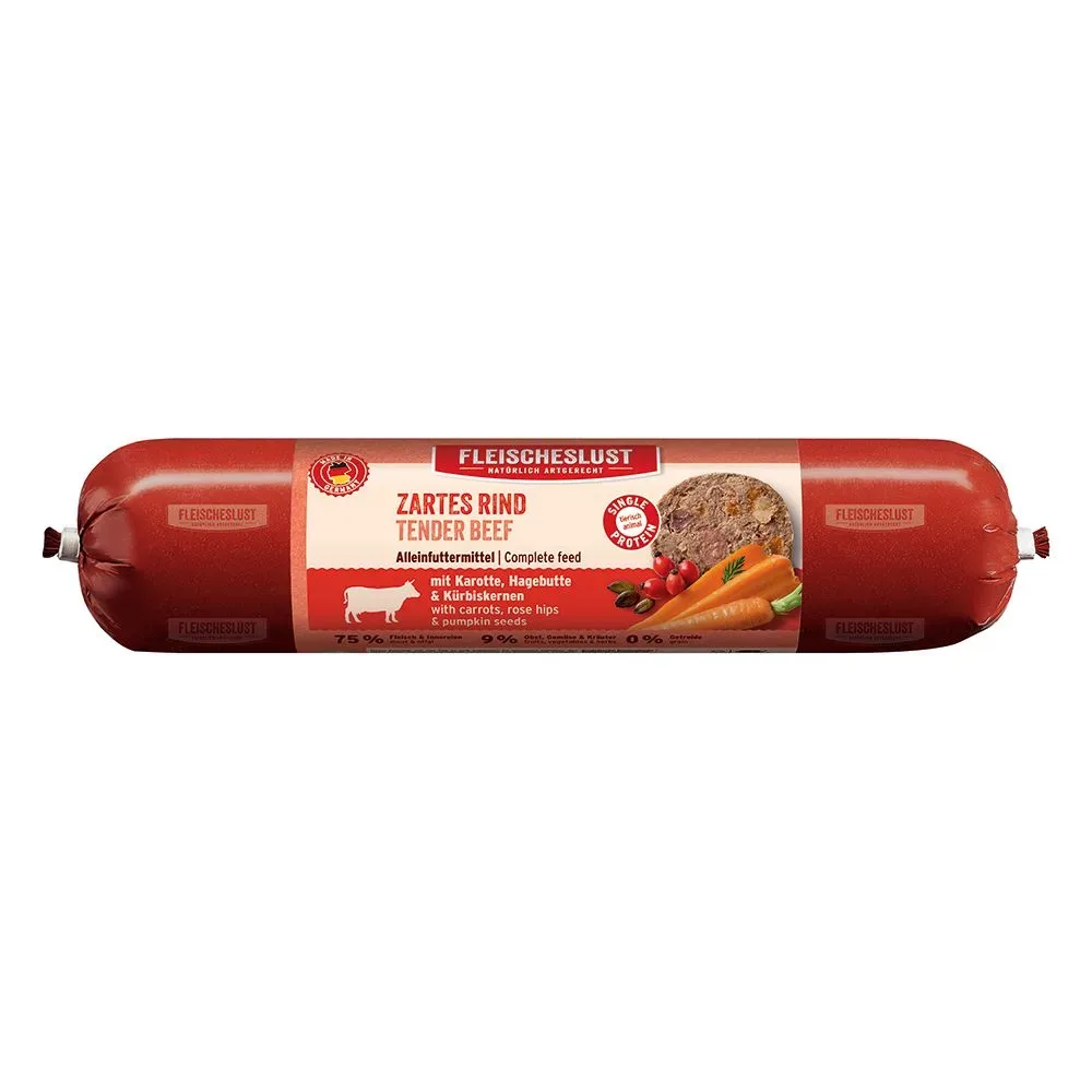 Sparpaket Fleischeslust Classic 12 x 800 g - Kaninchen mit Rind mit Erbse, Birne & Roter Bete