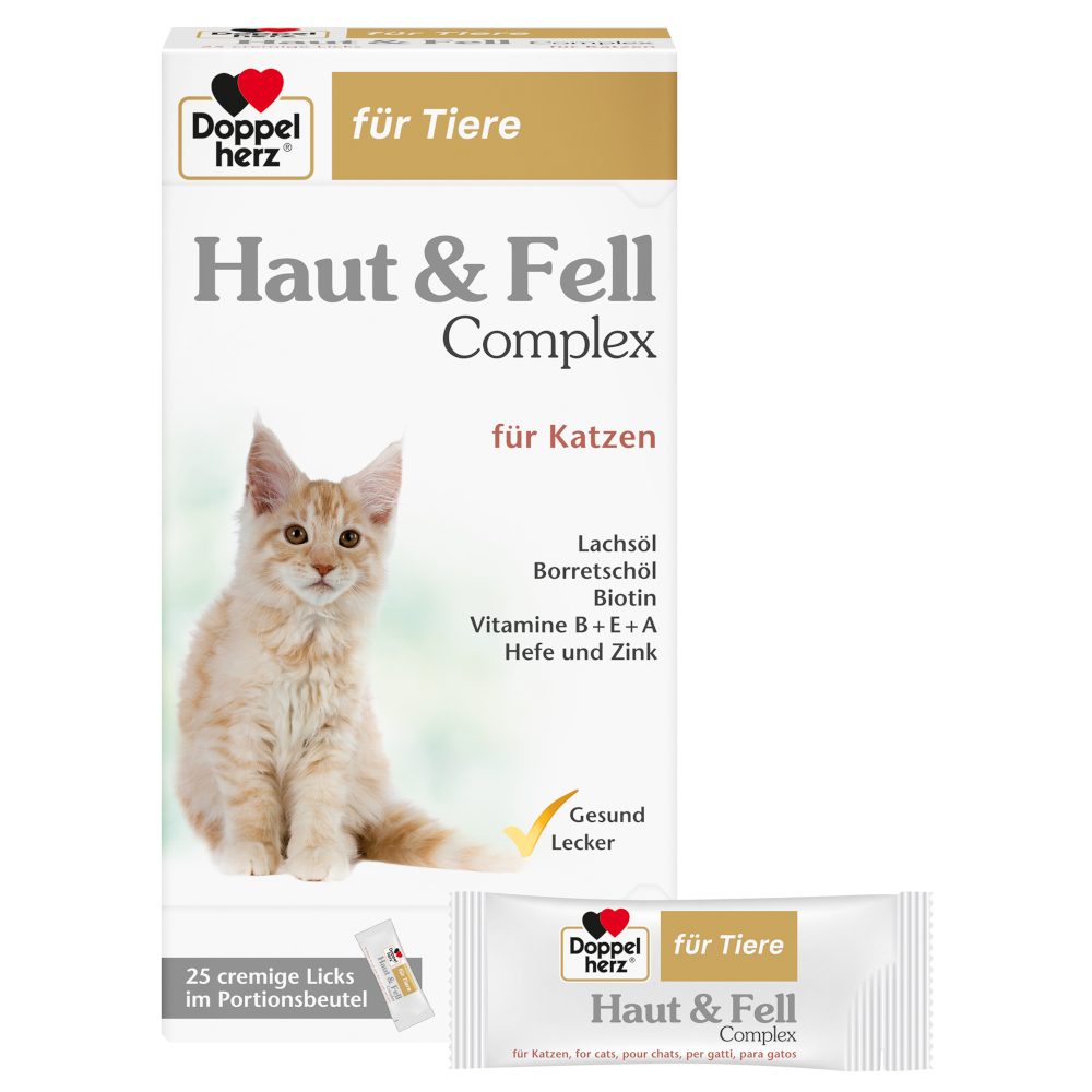 Doppelherz Haut & Fell Complex für Katzen 25x10 g