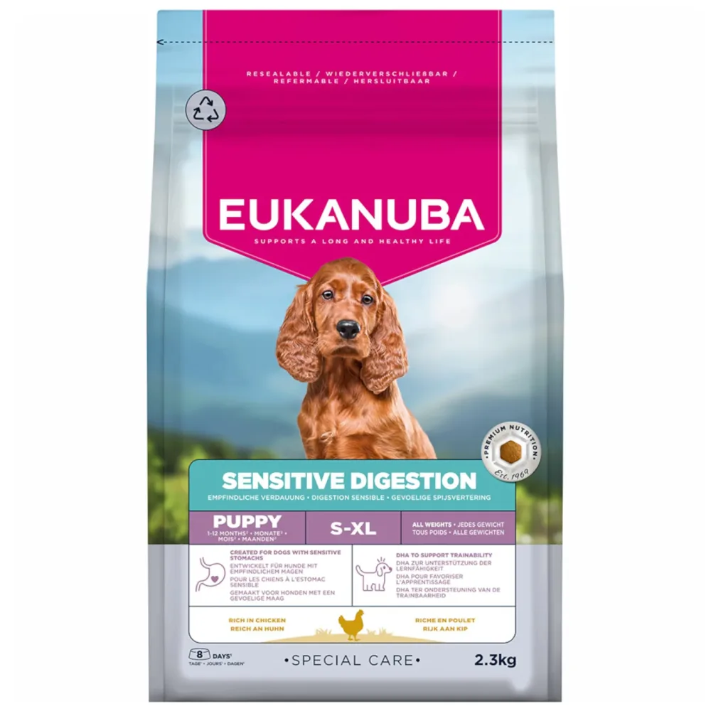 Eukanuba Special Care Sensitive Digestion Puppy mit Huhn & Pute - Sparpaket: 2 x 2,3 kg