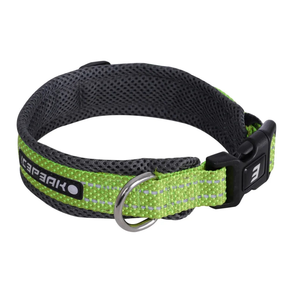 Icepeak Pet Grand X Halsband, limette - Grösse L: 50 - 60 cm Halsumfang, 45 cm breit