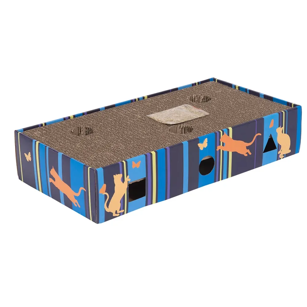 Kratzmöbel Scratch & Play - L 45,5 x B 24 x H 9,3 cm mit 2 Bällen