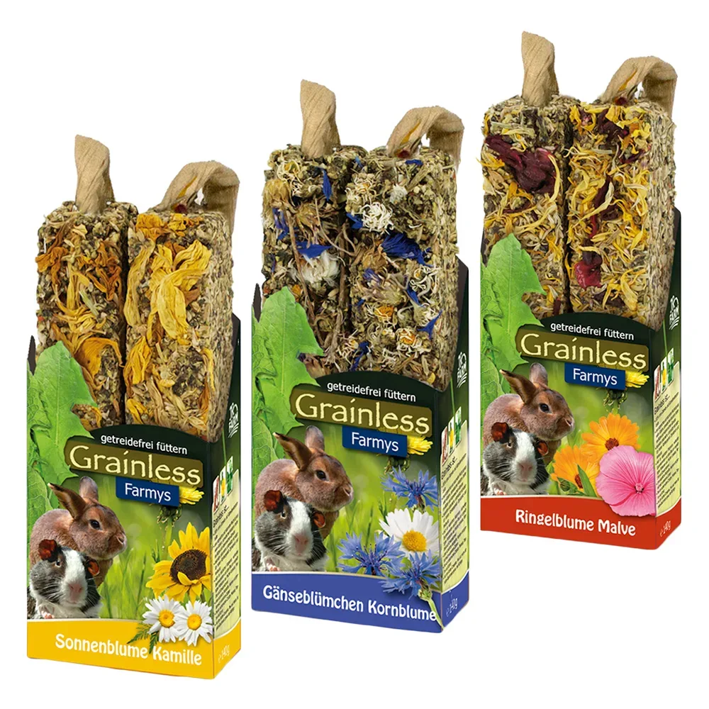 JR Farm Farmy´s Grainless Mixed Pack - 6 x 2 Sticks (3 Sorten je 140 g)