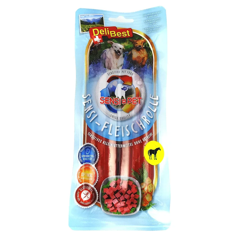Delibest SensiPet Fleischrolle Pferd 2 x 400 g