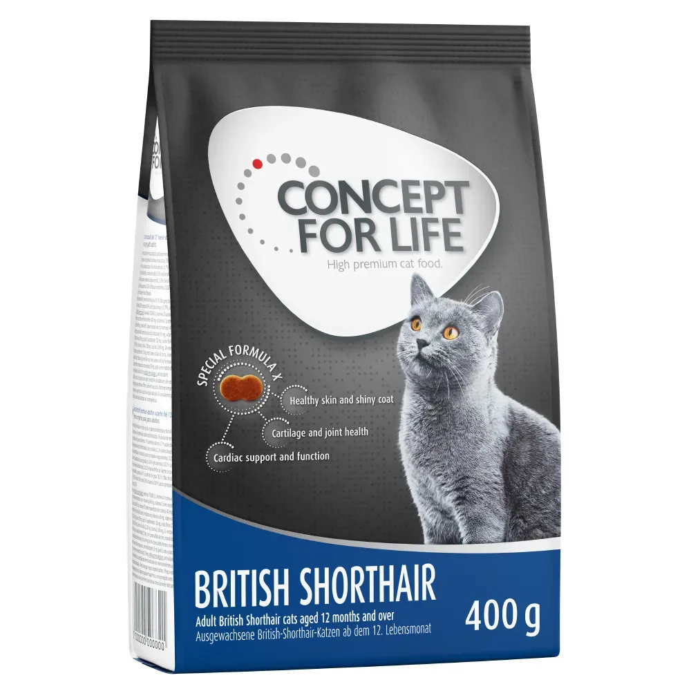Concept for Life British Shorthair Adult - Verbesserte Rezeptur! - 400 g
