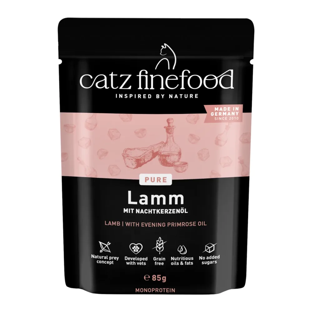 catz finefood Pure Pouch 8 x 85 g - Lamm