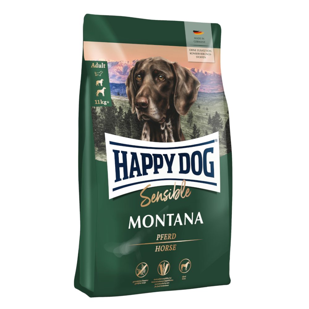 HAPPY DOG Sensible Trockenfutter Hund Adult, Montana 4 kg