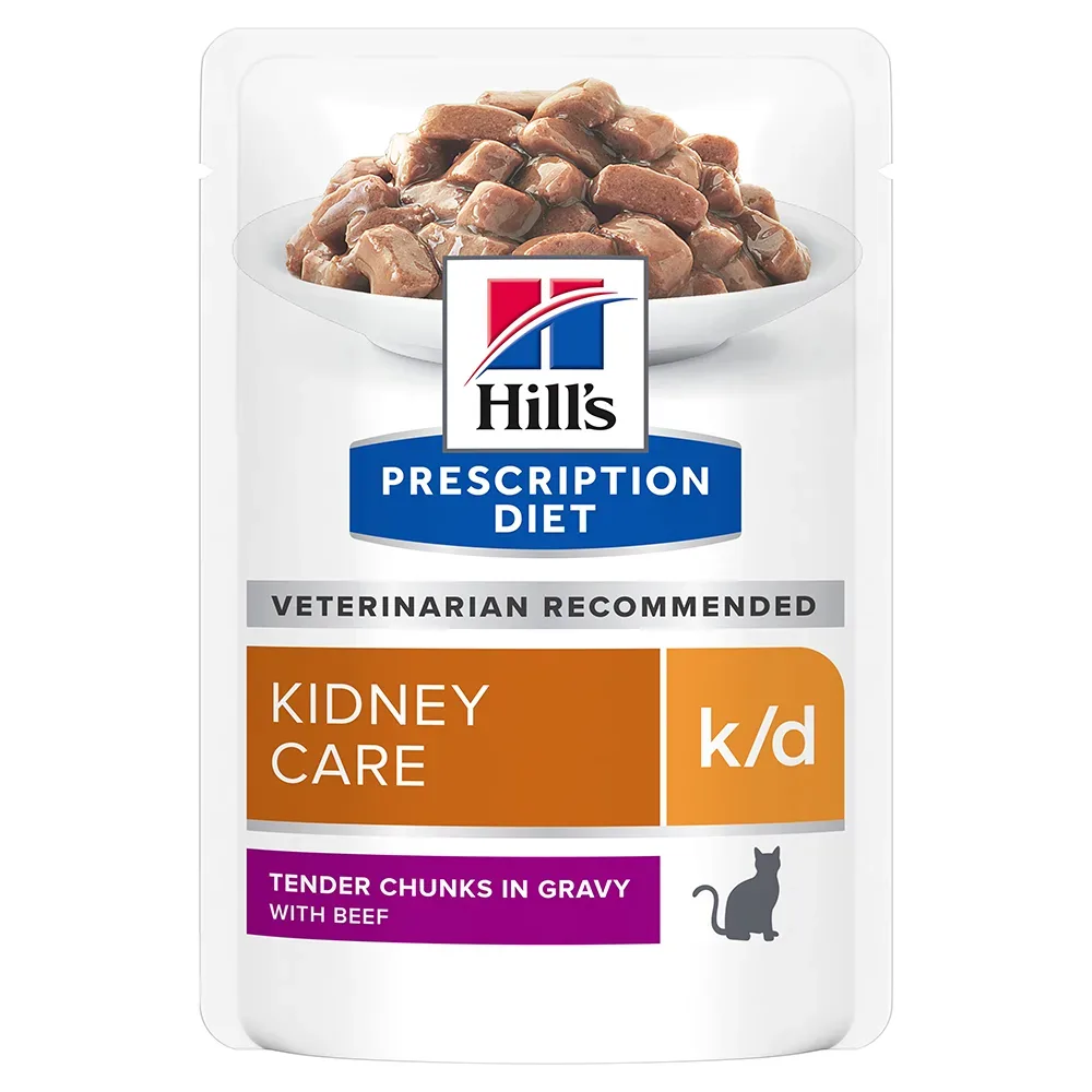 Hill?s Prescription Diet k/d Kidney Care mit Rind - Sparpaket: 48 x 85 g