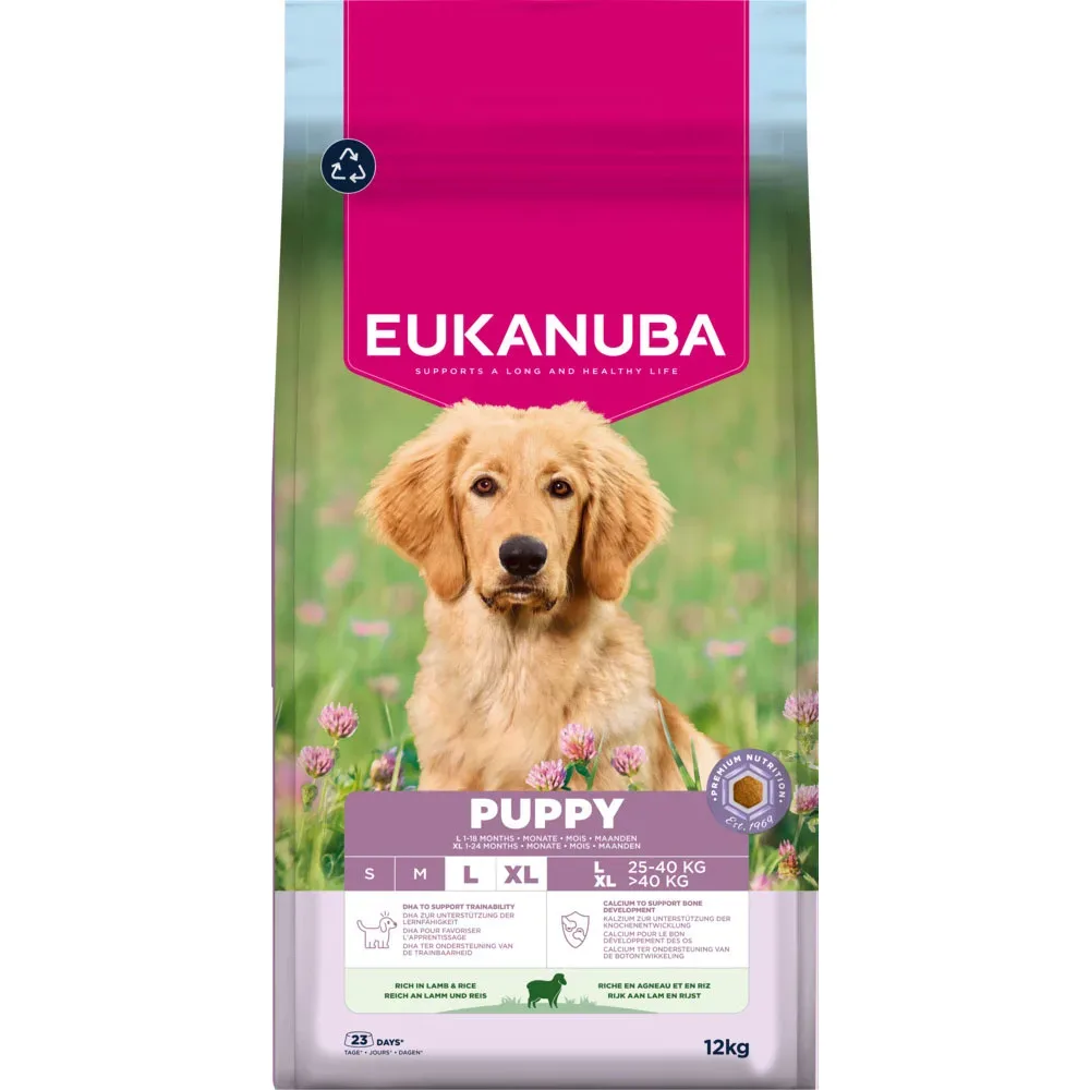 Eukanuba Premium Nutrition Puppy Large & Giant Breed Lamm & Reis - 12 kg