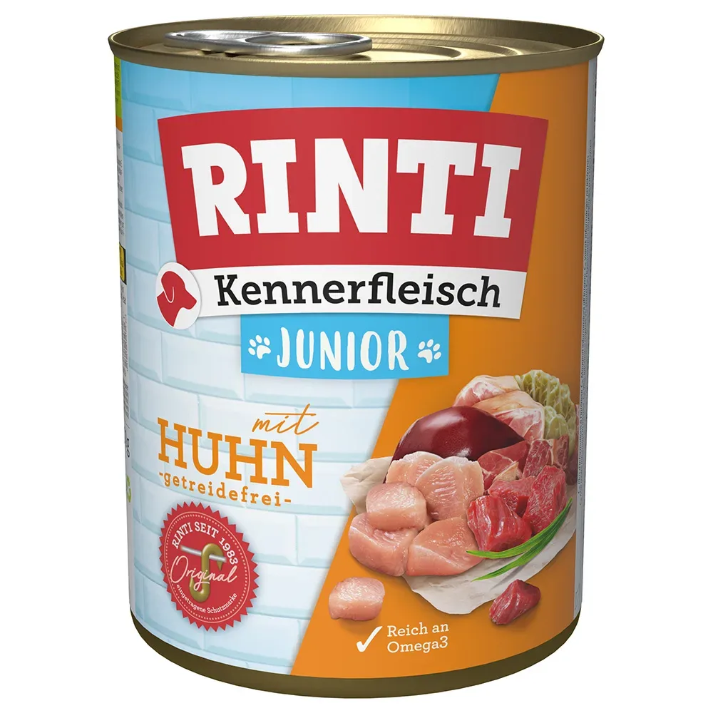 Sparpaket RINTI Kennerfleisch 24 x 800 g - Junior: Huhn