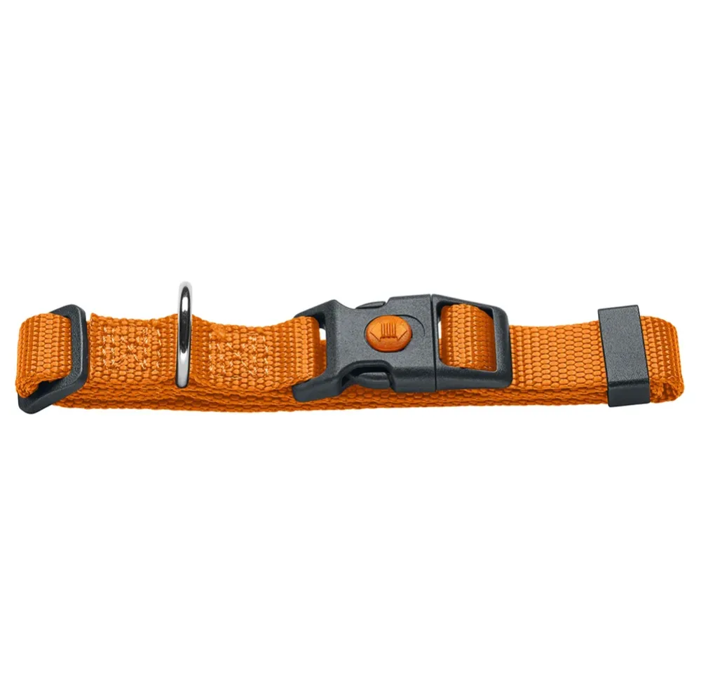 HUNTER Halsband London, orange - Vario Basic Gr.M: 30-46 cm Halsumfang, B 15 mm