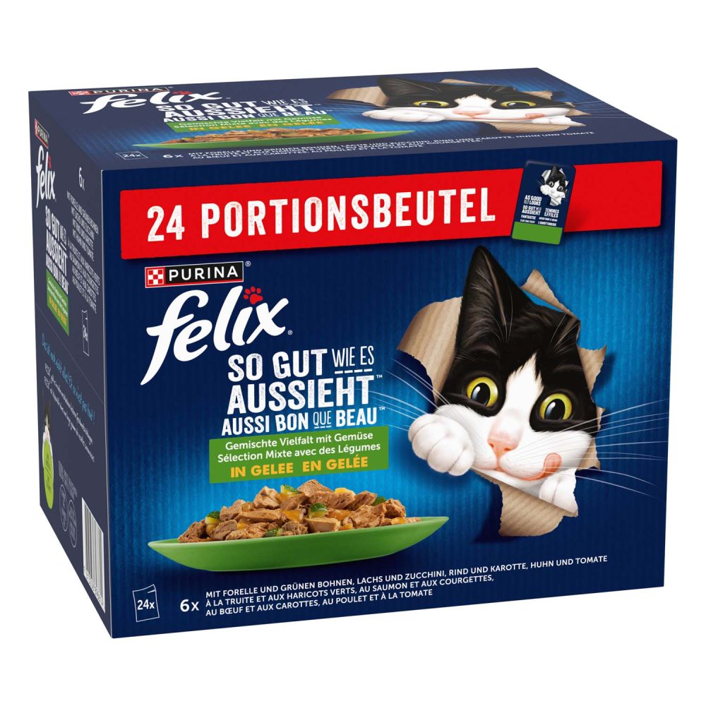 Felix So gut wie es aussieht 24x85g Geschmacksvielfalt mit Gemüse
