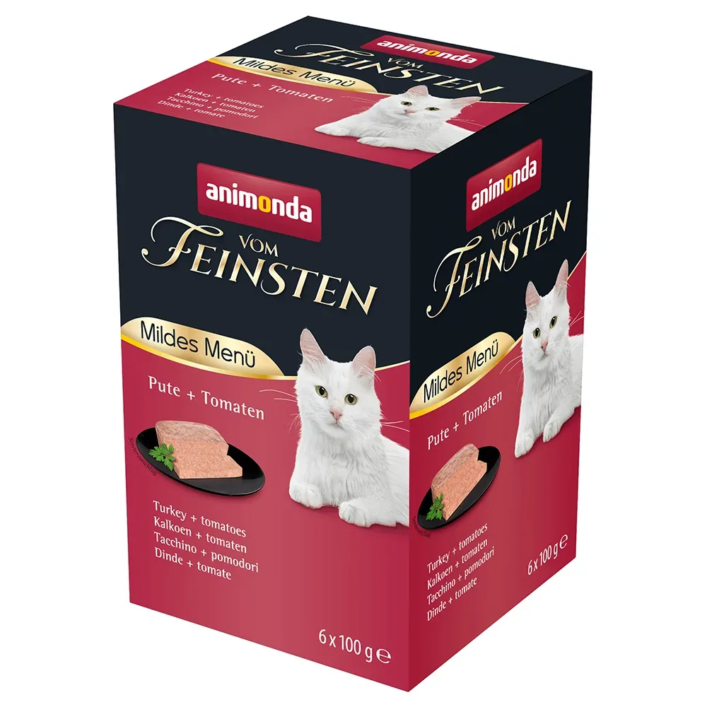 animonda vom Feinsten Mildes Menü Adult 6 x 100 g - Pute & Käse
