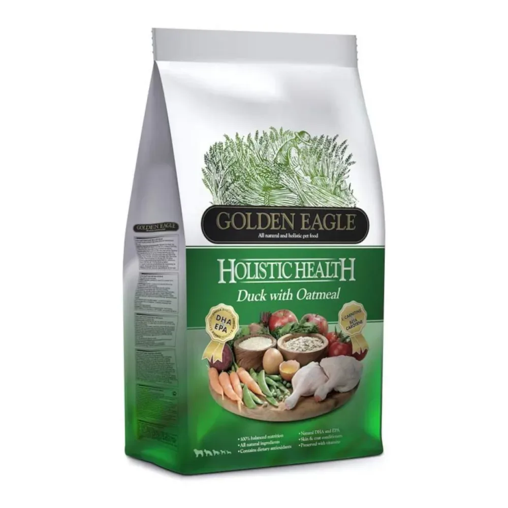 Sparset! 2 x Golden Eagle Kroketten für Hunde - 2 x 12 kg Holistic Duck (holistische Ente)