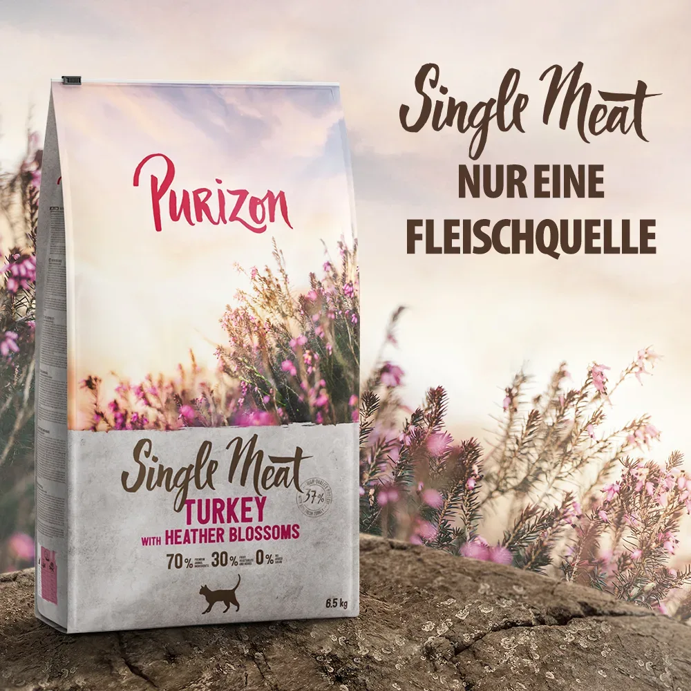 Purizon Single Meat Pute mit Heidekrautblüten - 400 g
