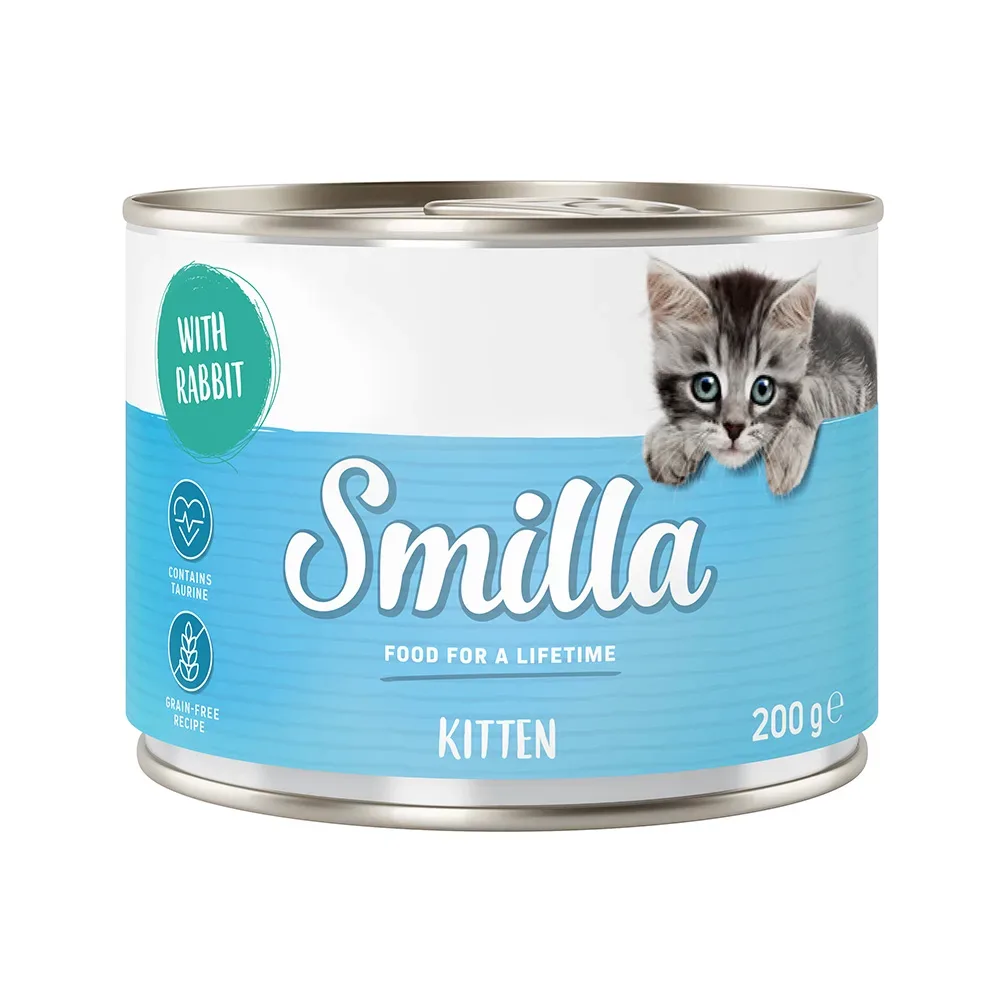 Sparpaket Smilla Kitten 24 x 200 g - Kaninchen