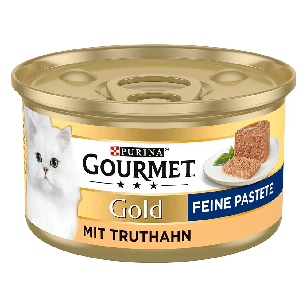 Sparpaket Gourmet Gold Feine Pastete 48 x 85 g - Truthahn