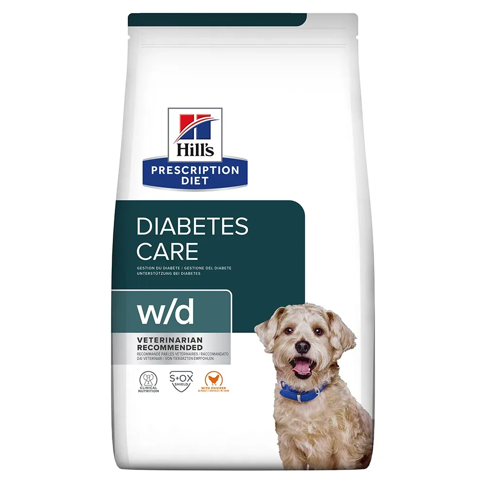 Hill's Prescription Diet w/d Diabetes Care mit Huhn - Sparpaket: 2 x 4 kg