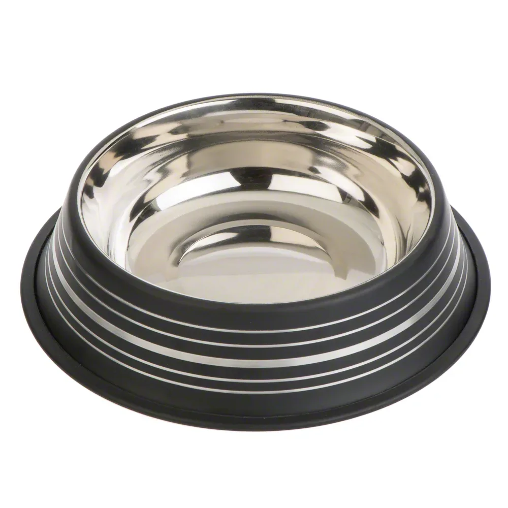 Silver Line Edelstahlnapf mattschwarz - 450 ml, Ø 20 cm