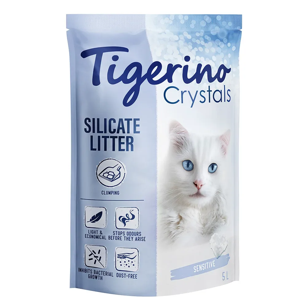 Tigerino Crystals klumpende Katzenstreu ? Sensitive, parfümfrei - 5 l