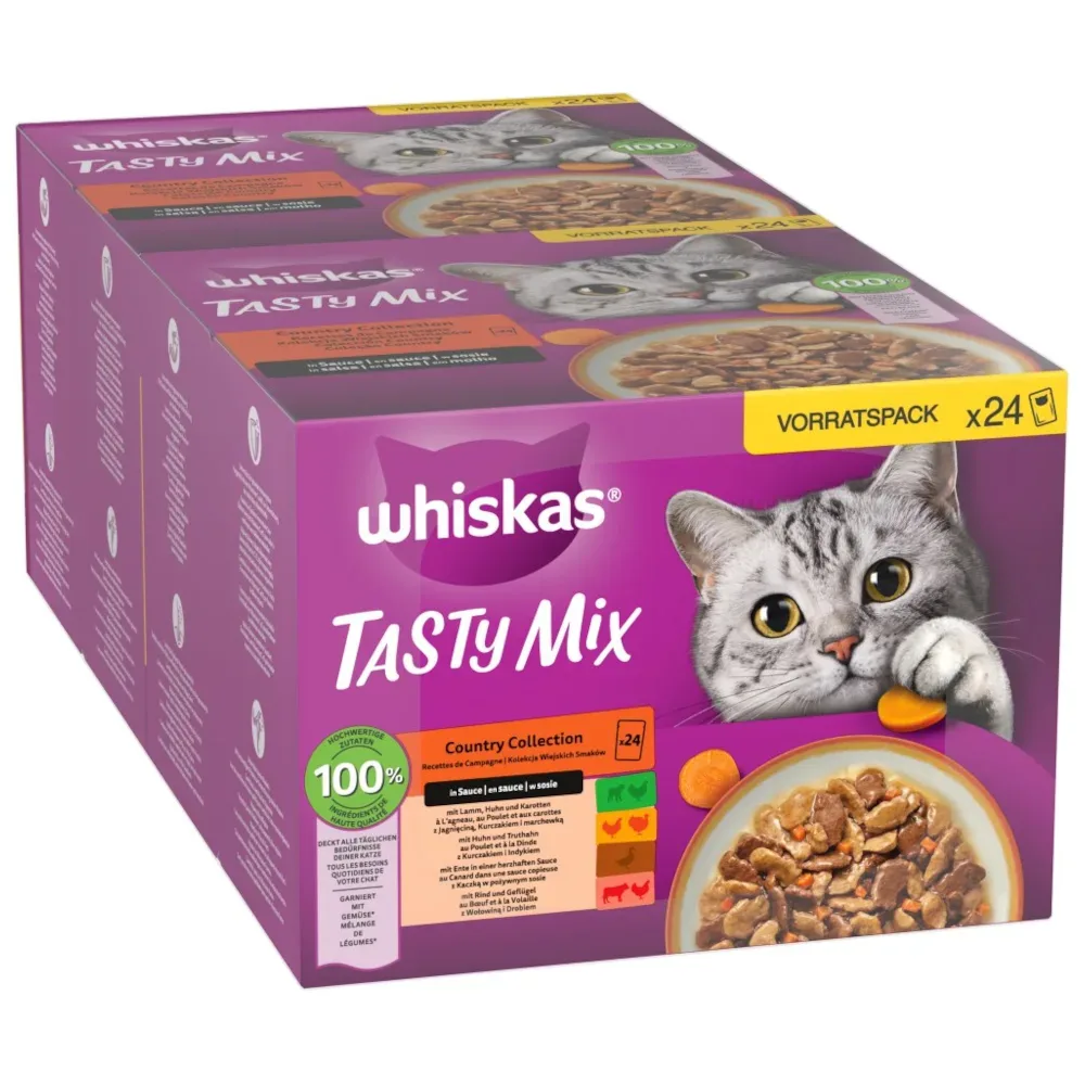 Whiskas Tasty Mix Multipack Country Collection in Sauce 24 x 85g