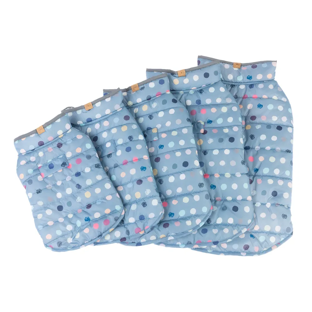 TIAKI Hundemantel Comfy Dots - ca. 50 cm Rückenlänge