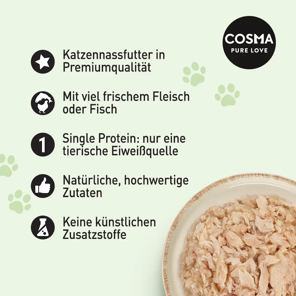 Cosma Original in Jelly 6 x 400 g - Hühnchenbrust