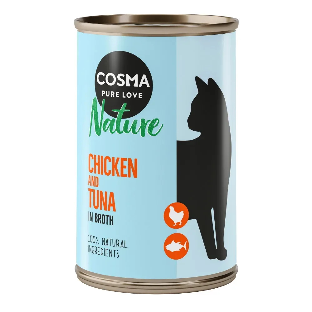 Cosma Nature 6 x 140 g - Hühnerbrust & Thunfisch