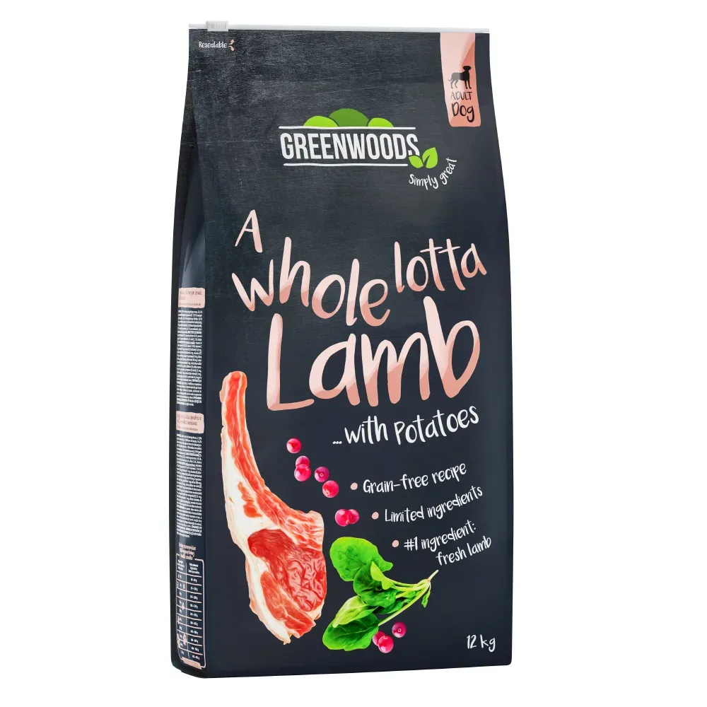 Greenwoods Lamm mit Kartoffeln, Spinat und Cranberries - 12 kg