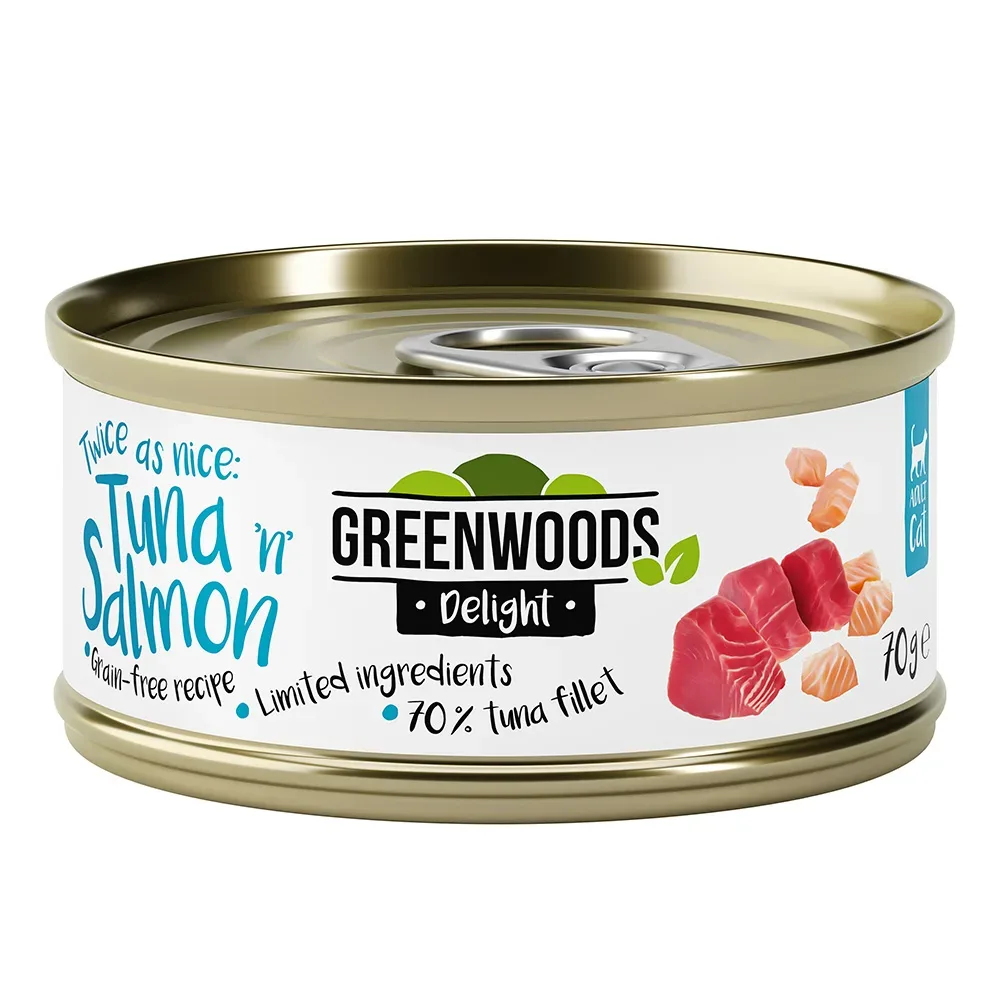 Greenwoods Delight Thunfischfilet mit Lachs - 6 x 70 g