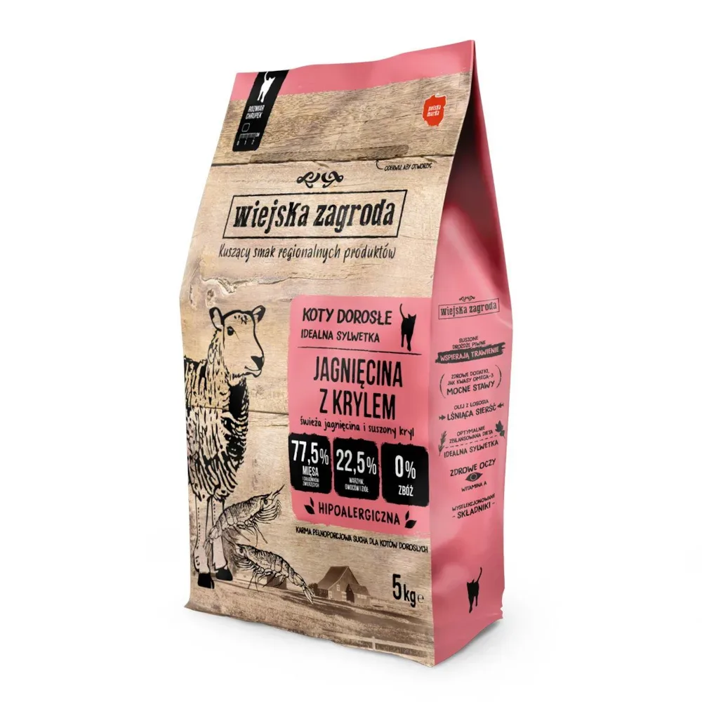 Wiejska Zagroda Cat Lamm mit Krill - 1,6 kg