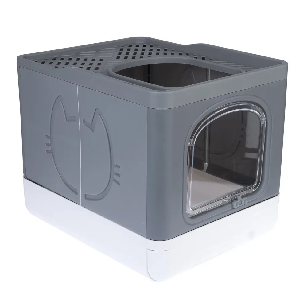 TIAKI Hop-In Katzentoilette Jax - dunkelgrau