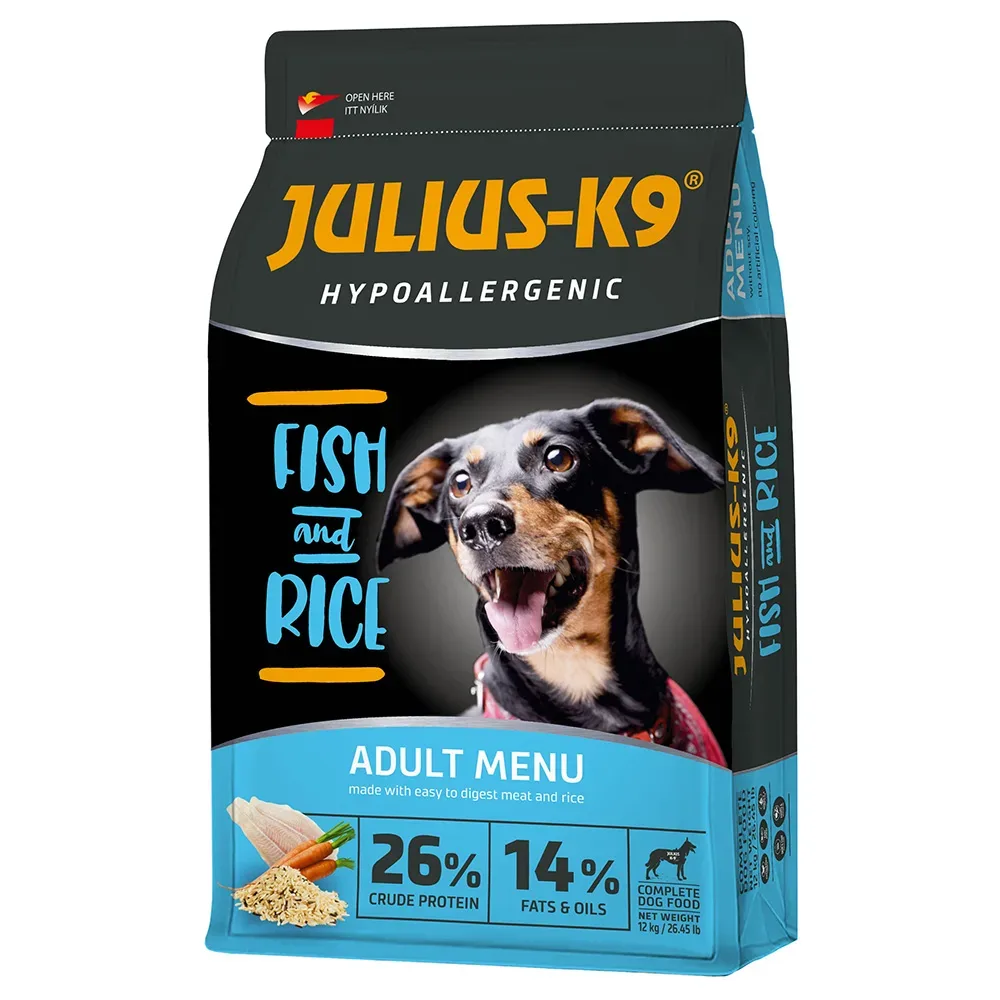 JULIUS-K9 High Premium Adult Hypoallergenic Fisch - Sparpaket: 2 x 12 kg