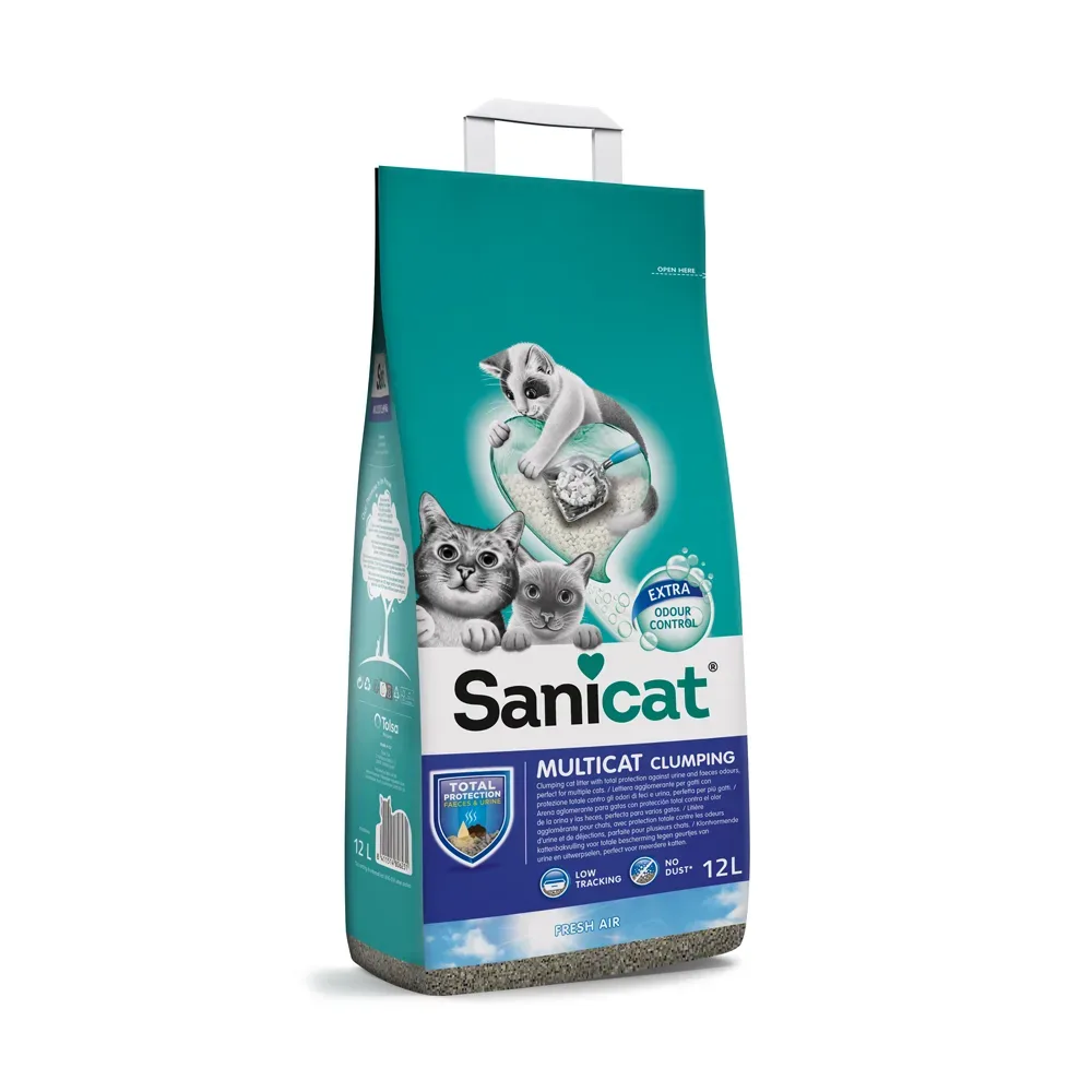 Sanicat Clumping Multicat - Sparpaket: 2 x 12 l