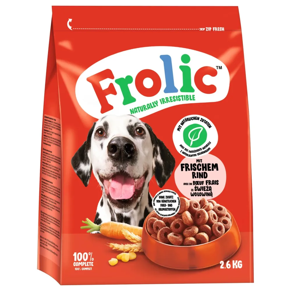 Frolic Rind, Karotten + Getreide - 7,8 kg (3 x 2,6 kg)