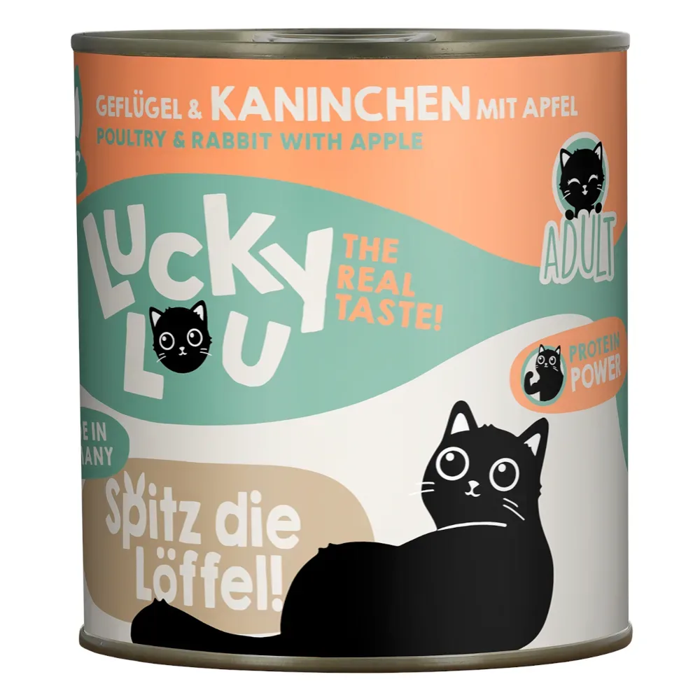Lucky Lou Adult 6 x 800 g - Geflügel & Kaninchen