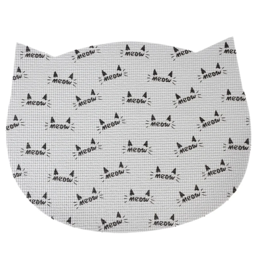 zooplus Basics Napfunterlage in Katzenform - L 48,2 x B 38 x H 0,5 cm