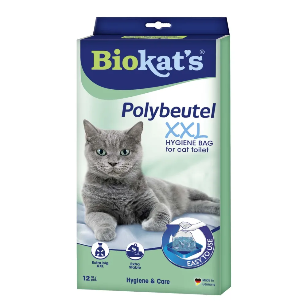 Biokat's Einweg-Polybeutel für Katzentoiletten - 12 Stück