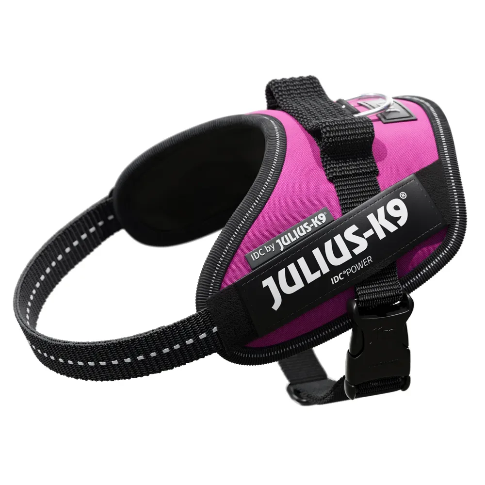 Julius-K9 IDC Powergeschirr, dunkelpink - Grösse XS: Brustumfang 40 - 53 cm