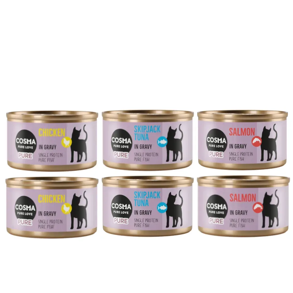 Sparpaket Cosma Pure 24 x 80 g - Mix (3 Sorten)