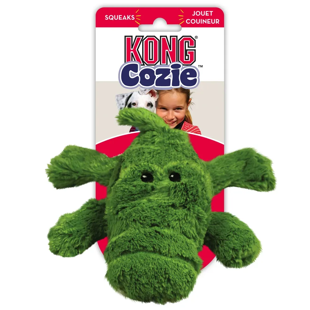 KONG Cozie Ali Alligator - 2x Gr. M im Sparset