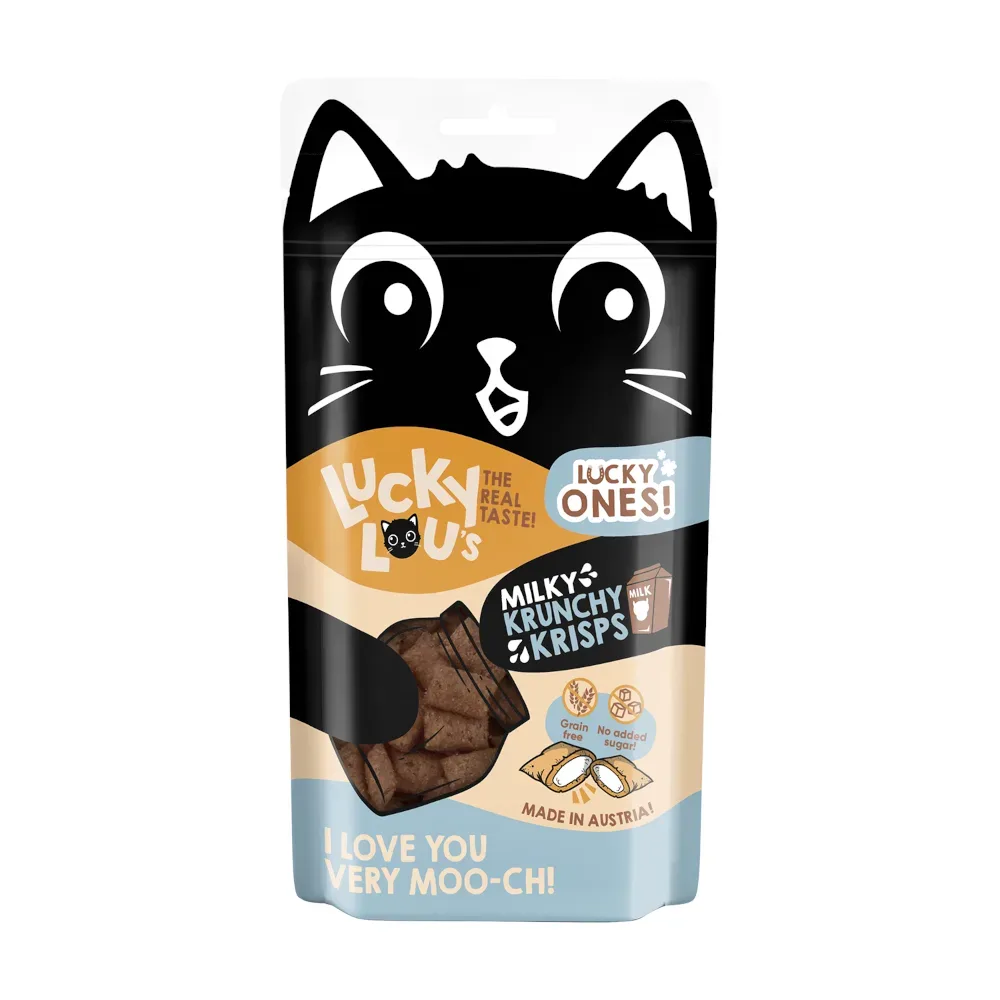 Lucky Lou Krunchy Krisps - Sparpaket: Milch (12 x 60 g)
