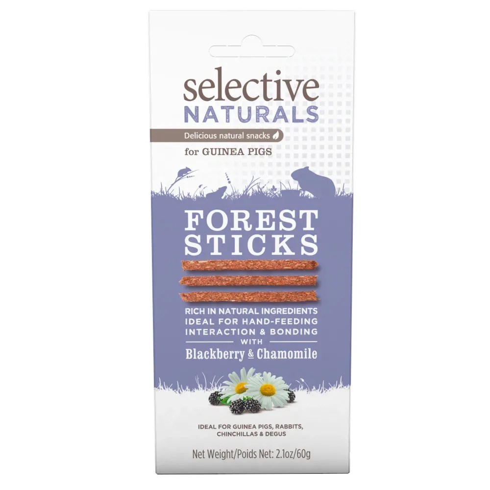 Selective Naturals Forest Sticks für Meerschweinchen - 60 g