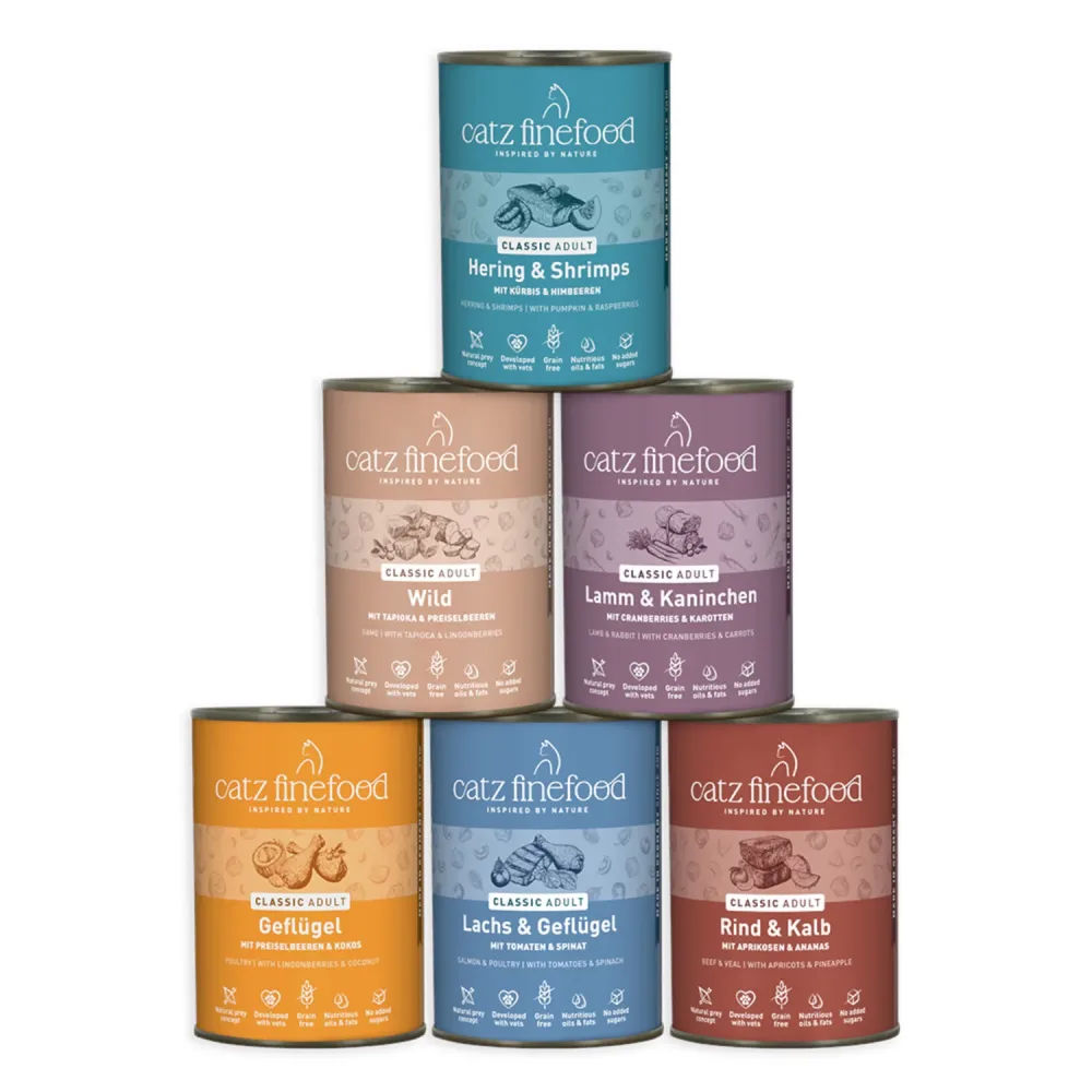 catz finefood Probiermix 6 x 400 g - Mixpaket 1 (6 Sorten)