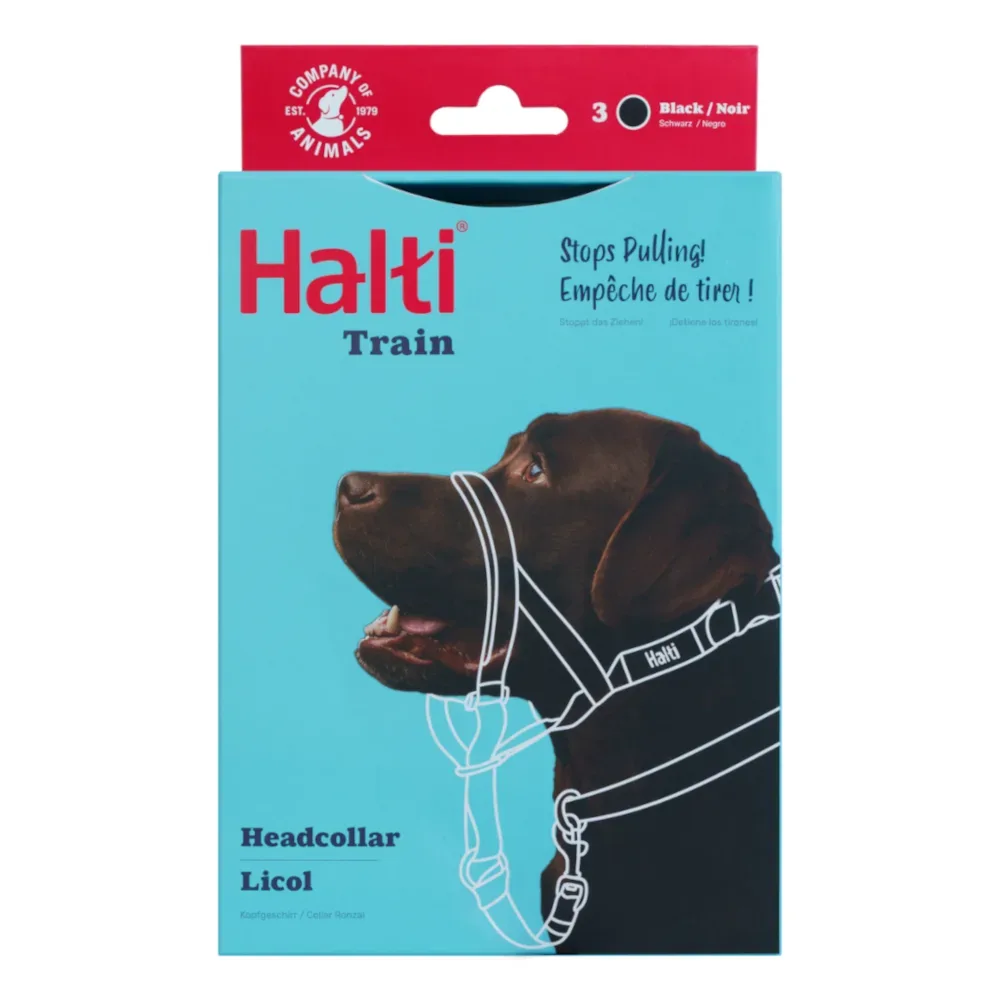 Halti Hunde-Kopfhalfter schwarz - Grösse 3: Dobermann, Labrador, Setter