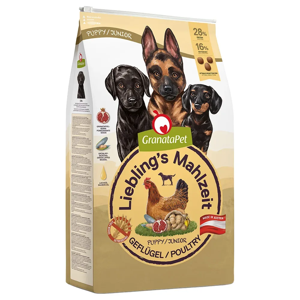 Sparpaket GranataPet Liebling's Mahlzeit 2 x 10 kg - Junior Geflügel