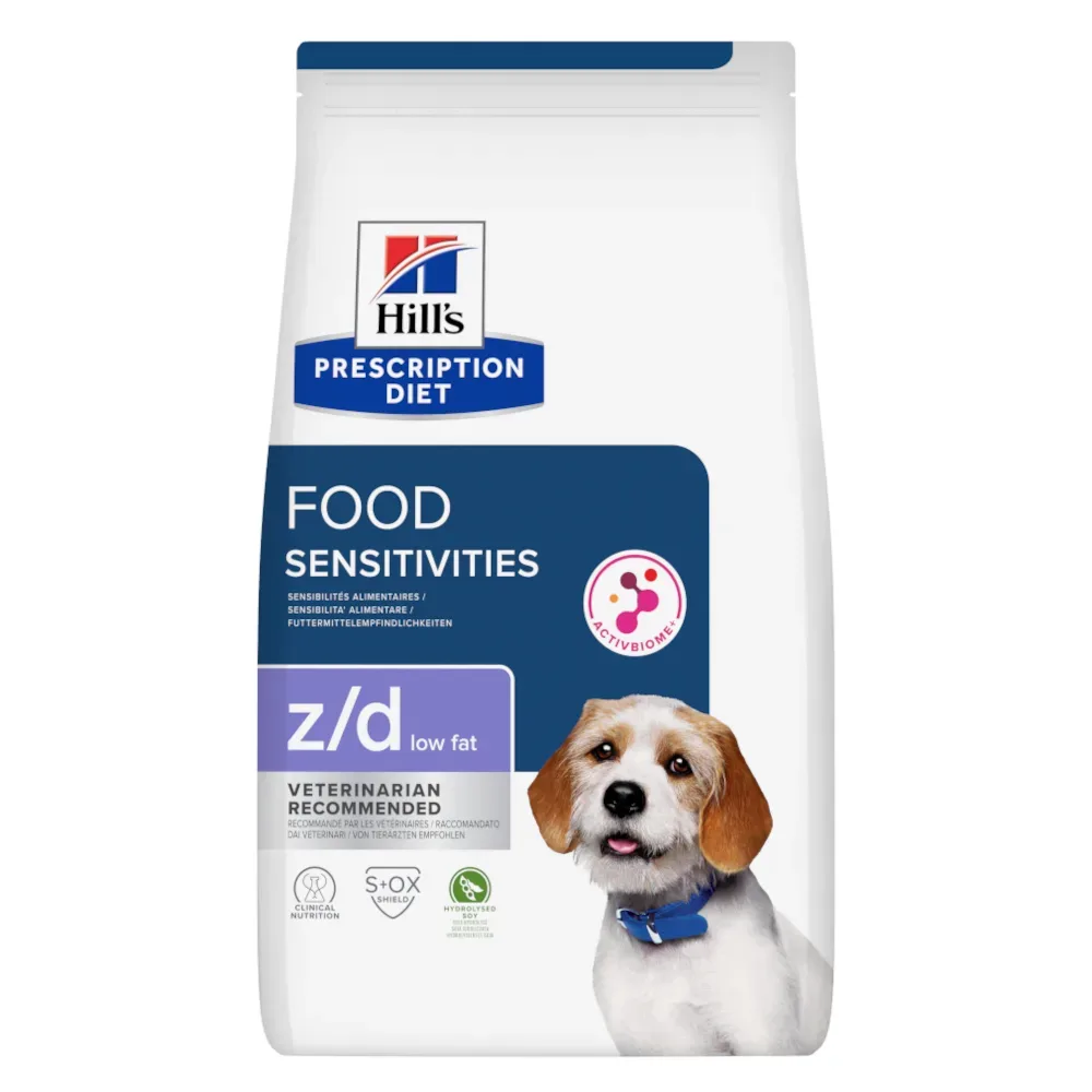 Hill's Prescription Diet z/d Food Sensitivities Low Fat Hydrolysed Soy - Sparpaket: 2 x 10 kg