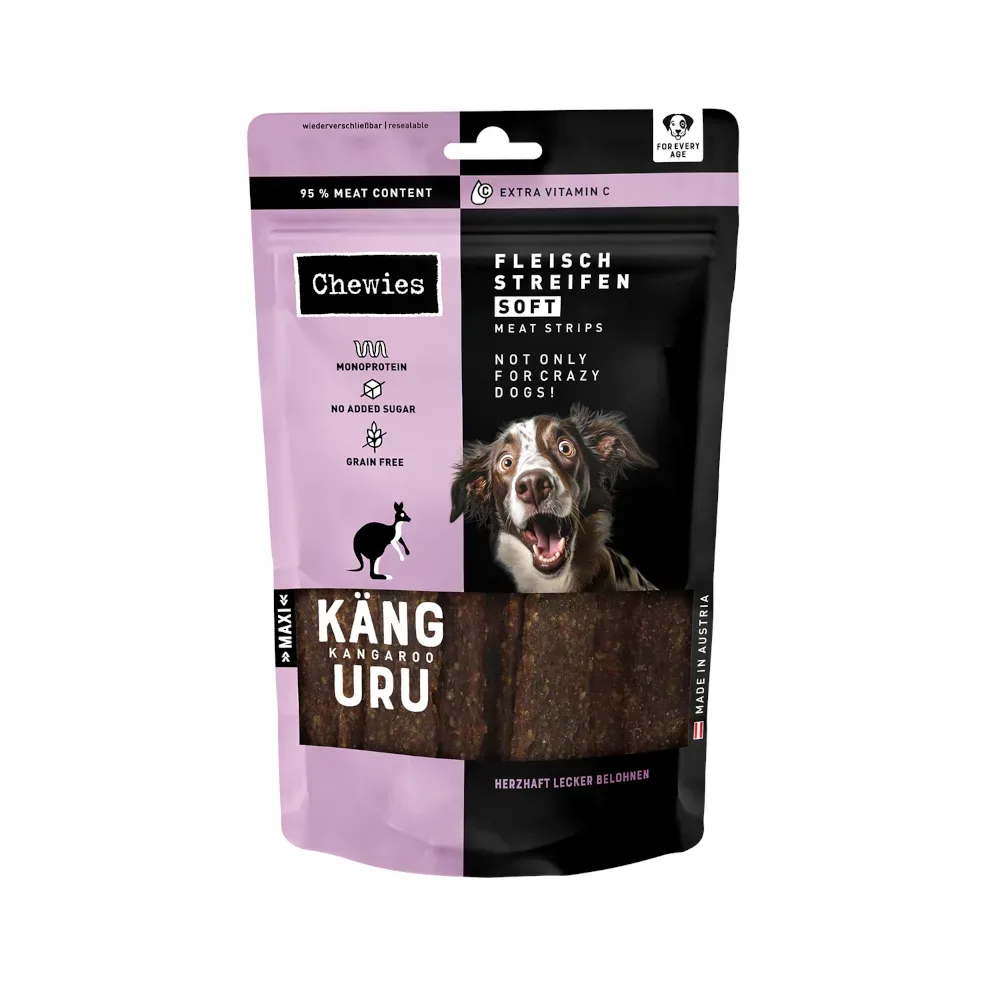 Chewies Fleischstreifen Soft - Känguru 150 g