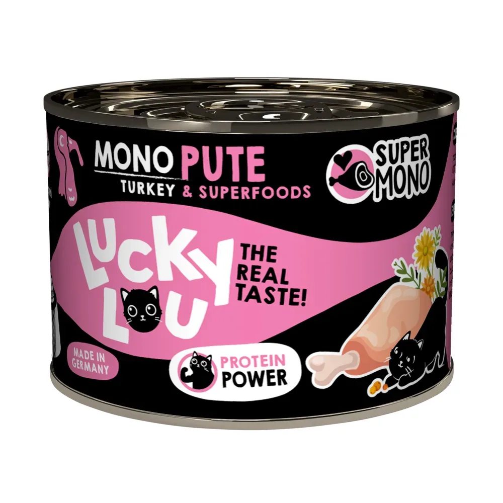 Sparpaket Lucky Lou SuperMono² 24 x 200 g - Pute